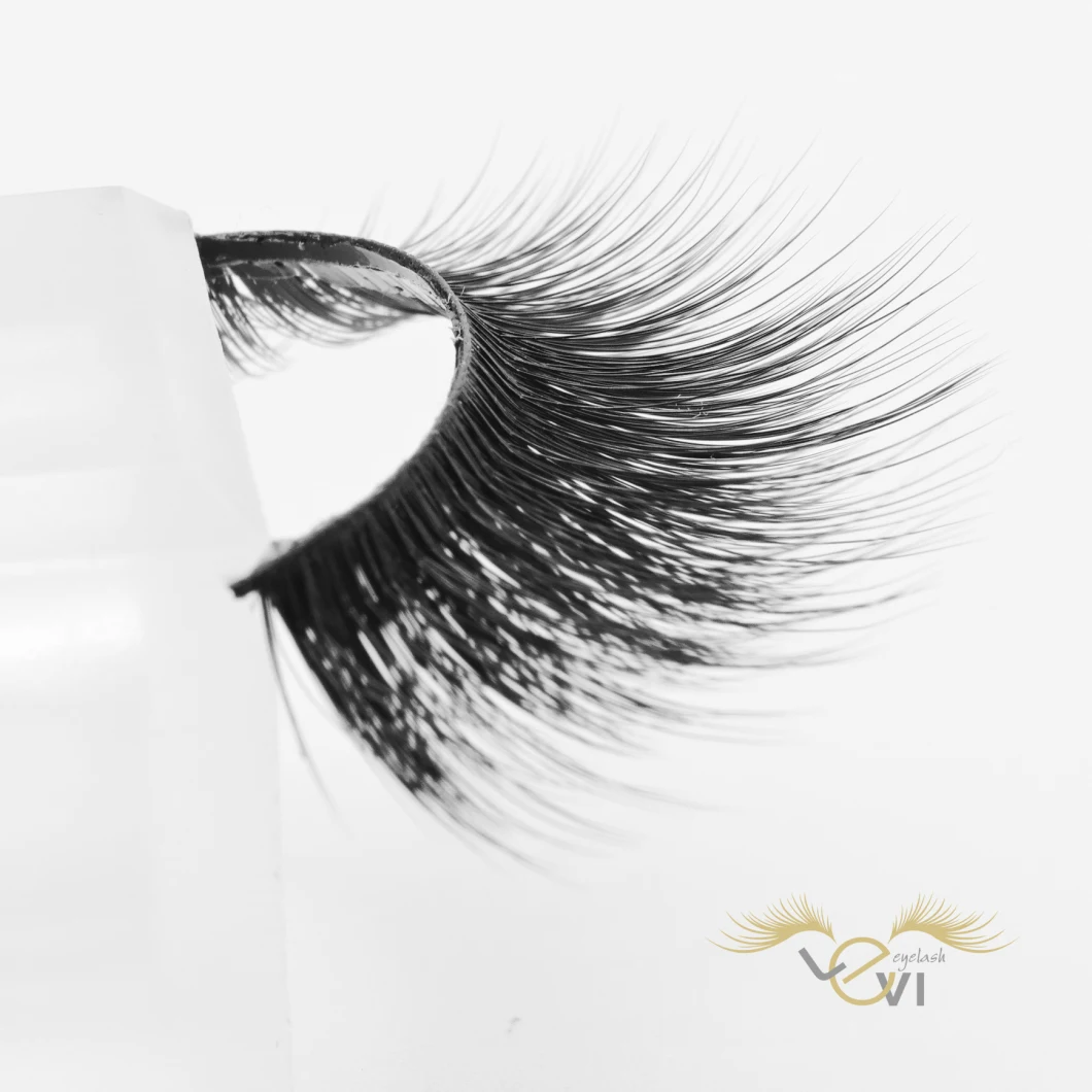 Luxury 3D Multi Layered Style Silk Mink Lashes Private Label Thick 3D Synthetic Fiber Eyelashes