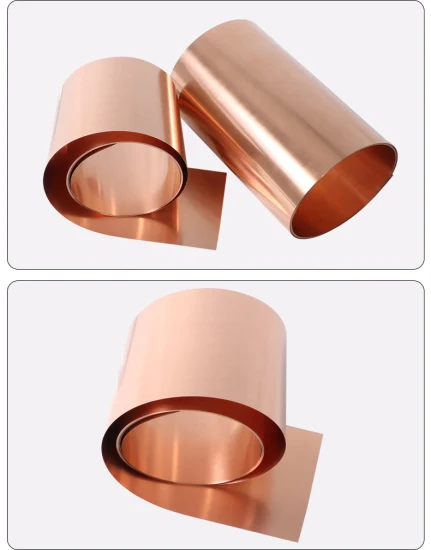Estaño/ Nikcel/ Cinta de aleación de cobre chapada en plata/ Alambre plano Cable de cinta fotovoltaica