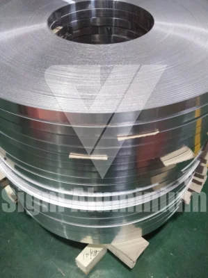 Tira de aluminio revestida de un lado para material de soporte de montaje de vidrio