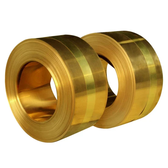 Tira compuesta de cobre y acero revestido de Metal dorado Tu1 T2 99,9% C11000 C10200 tira de cobre puro libre de oxígeno 0,1-3mm